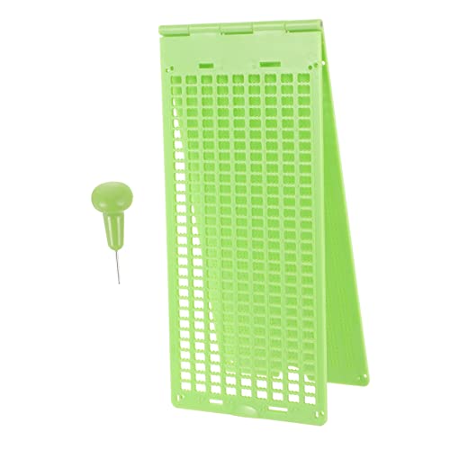 FOYTOKI 1 Set Portable Plastic Writing with Stylus Durable Line Plate for Blind Lightweight Easy to Carry for Outdoor Use and Learning