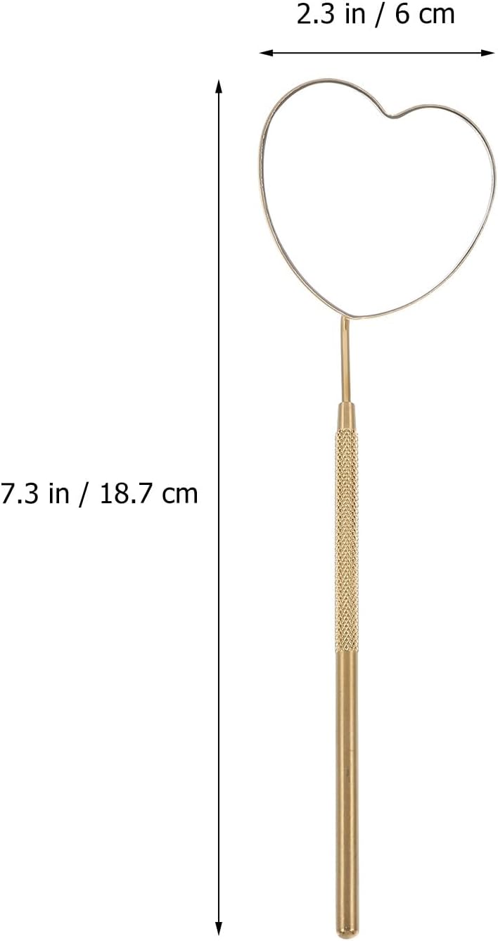 Heart Shaped Eyelash Extension Mirror, Lash Tech Inspection Tool