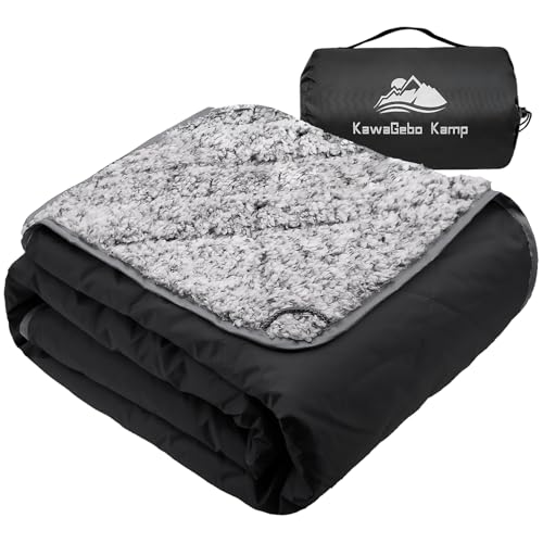 KawaGebo Kamp Sherpa Warm Outdoor Camping Blanket -...