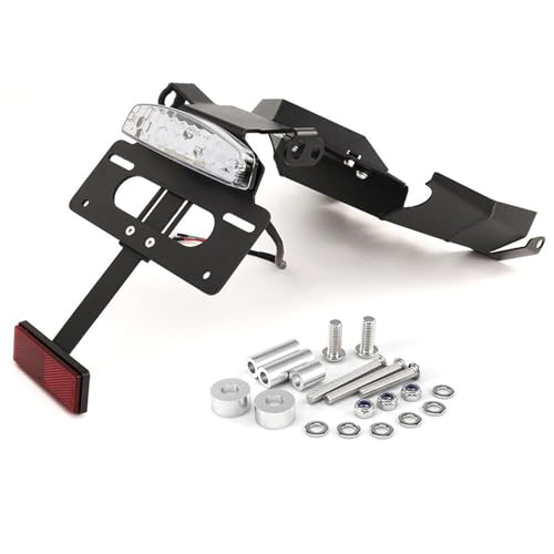 POLOFZFGKZ Für BMW F900R F900XR 2020 2021 2022 2023 2024 Motorrad-Kennzeichenhalter-Kit Für BMW Heckfender Motorrad Kennzeichenhalter(Klar)