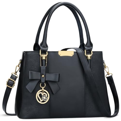 KKXIU 3 Zippered Compartments Purses and Handbags for Women Top H...