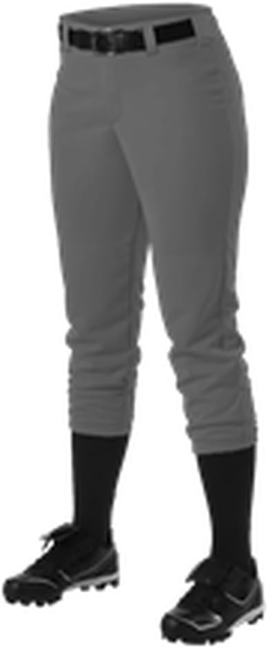 Alleson Womens Fastpitch Pant Charcoal XS 605PBW 605PBW-CH-XS