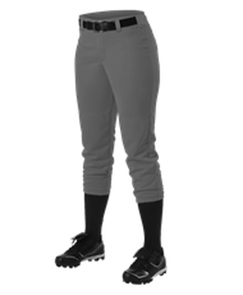 Alleson Womens Fastpitch Pant Charcoal XL 605PBW 605PBW-CH-XL