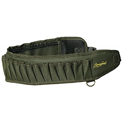 BENISPORT - Canana Caqui Calibre 12 - Capacidad de hasta 32 Cartuchos - Interior Acolchado - Camuflaje (48-50)
