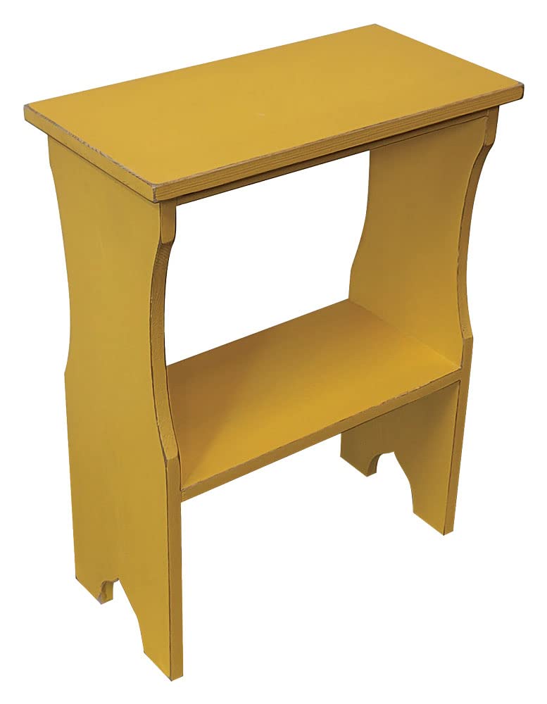Sawdust City Wooden Side Table (Old Mustard)