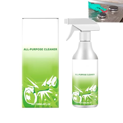 Spray detergente multiuso per rimuovere le macchie ostinate da lavelli e cucine, forte sgrassante, spray detergente multiuso per cucine, piani di lavoro, forni ed elettrodomestici, profumo fresco (1