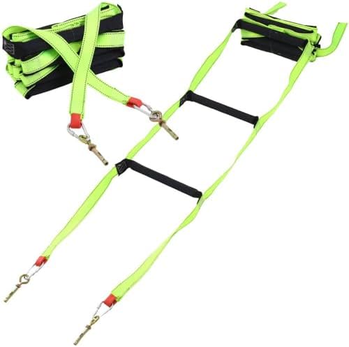 ＵＰ ＳＴＯＲＥ 防災はしご 避難用 脱出用 緊急時 ベランダ 折りたたみラダー つり下げ 避難ロープ ロープはしご 救助ロープ 軽量 コンパクト 山登り アウトドア (5m / 500cm 2～3階用)