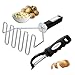 Spring Chef Stainless Steel Potato Masher with Easy to Use and Clean Wire Head Best for Mashed Potatoes