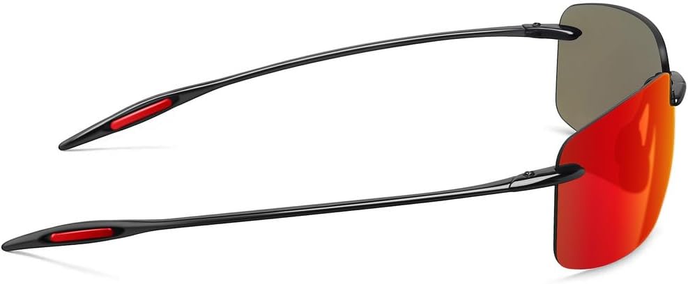 WISTON Sports Polarized Sunglasses for Men Women Tr90 Rimless Frame for Running Fishing Baseball Driving W8001 - Image 4