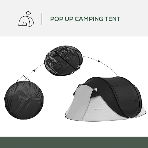Carpa de Camping Outsunny para 3 Personas miniatura 3