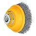 DEWALT Wire Cup Brush, Crimped, 3-Inch (DW4920)
