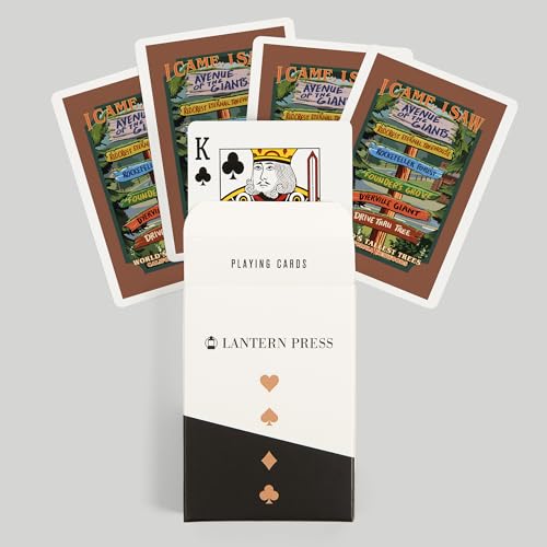 Baraja de póker Lantern Press California Redwoods 52 cartas miniatura 6