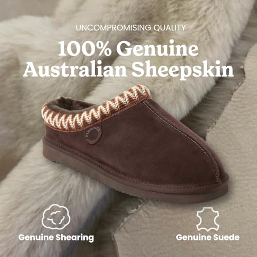 Image of Fireside by Dearfoams Men's Grafton Shearling Indoor /Outdoor Clog