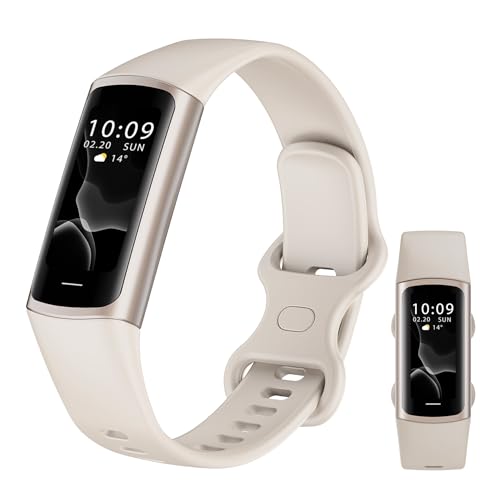 Yuxier Monitor de salud y fitness con frecuencia cardíaca 24/7, oxígeno en sangre, presión arterial, monitor de sueño, contador de calorías, podómetro, IP67, impermeable, reloj inteligente para