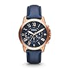 Fossil Grant Men’s Watch with Chronograph Display and Genuine Leather or Stainless Steel Band