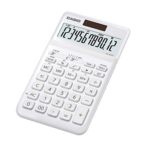 asio CASIO JW-200SC 12-Digit Calculator, Tax & Exchange, Dual Powe Professional Percentage Calculation