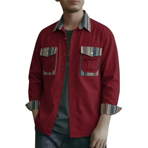 Veste d'été légère en lin homme stretch décontractée manches longues