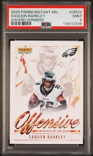 Graded 2024 Panini Instant NFL Saquon Barkley #OPOY Award Winners...
