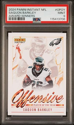 Graded 2024 Panini Instant NFL Saquon Barkley #OPOY Award Winners...