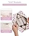 Narwey Large Checkered Travel Toiletry Bag Women Toiletries Bag Pink Makeup Bag Organizer Make up bag Cosmetic Bag Medicine Bag for Girls (Dusty Rose Checkerboard, Large)