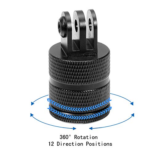 Conector de soporte estable de aleación de aluminio CNC para trípodes de cámaras DSLR 3