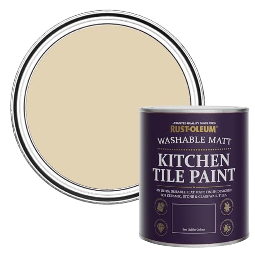 Rust-Oleum Beige water resistant Kitchen Tile Paint in Matt Finish - Sandhaven 750ml