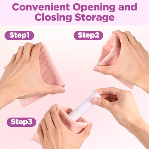 8 PCS Snap Closure Organizer Pouch, Small Purse Makeup Bag, Portable Small Leather Makeup Pouch, Mini Cosmetic Pouches Travel Bag for Coin, Cosmetics, Jewelry, Lipstick3