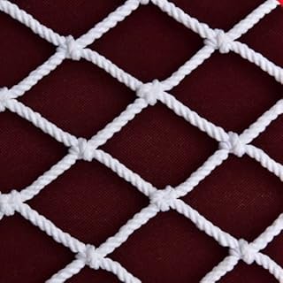 GEIRONV 1m Interior Ceiling Decoration Net, Balcony Window Protection Anti-Fall Net Stairs Child Shatter-Resistant Net Safety Net Protection Rope Net (Color : 5cm mesh, Size : 2 * 1m)