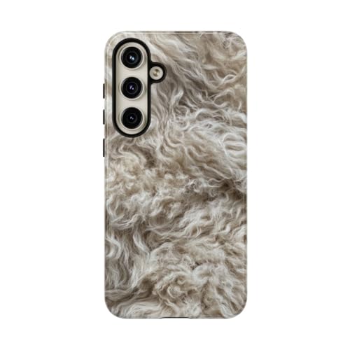 Coque Samsung Galaxy S24 Plus texture peau de mouton bouclée
