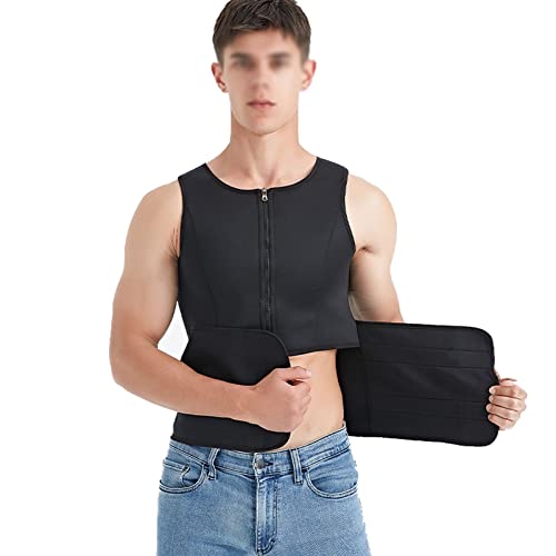 Camisa de compresión para hombre que elimina rollitos y corrige la postura lumbar