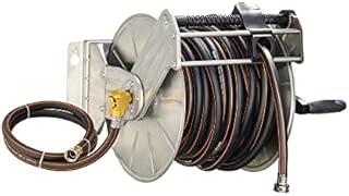 Giraffe Tools Stainless Steel Garden Hose Reel with 5/8