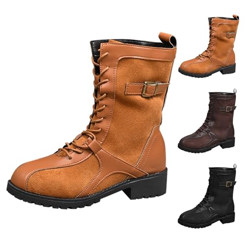 Bottines à Lacets Antidérapantes et Légères à Talon Compensé