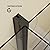 Goodyo Bathtub Screen Panel Pivot Swing Shower Door for Bathtub 180° Pivot 1/4" Tempered Glass, 31.5" x 55", Black