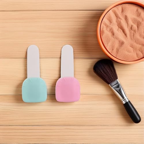 Cepillo aplicador de mascarilla facial Healeved de silicona con funda 3 piezas 7