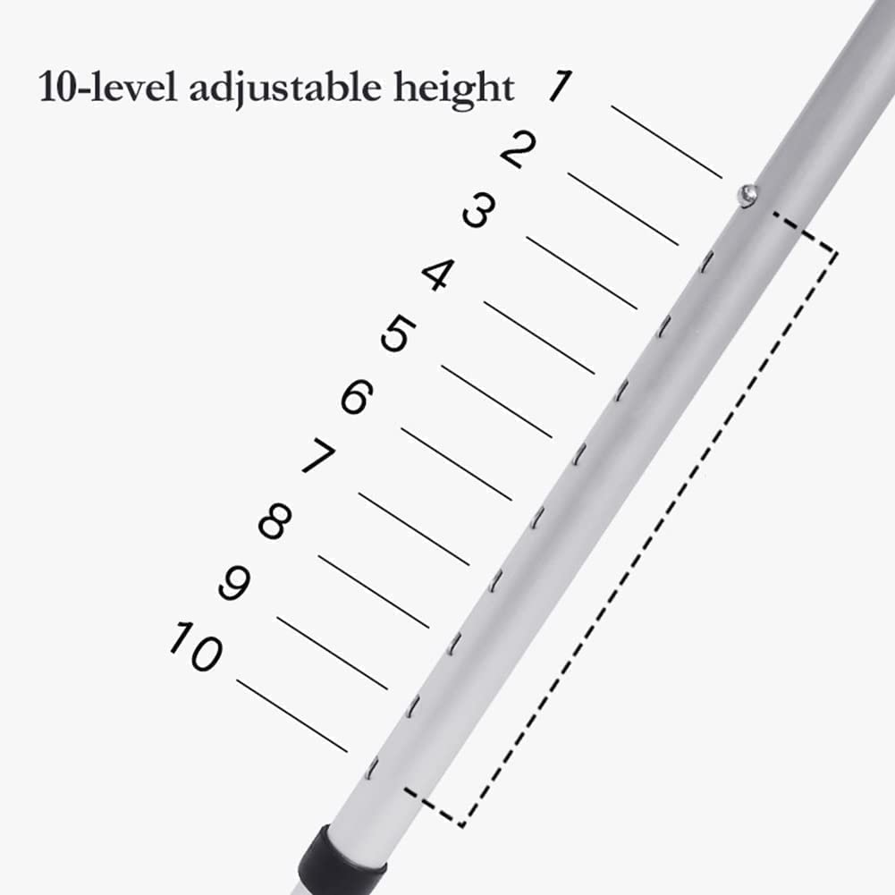 PAASHE Muletas de Aluminio, 2 Bastones Plegables para antebrazos, Altura de 55-75 Pulgadas, Bastones Ajustables para Viajar o Trabajar, bastón para Caminar