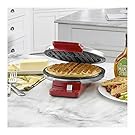 Cuisinart WMR-CAR Round Classic Waffle Maker, Stainless Steel/Red #1