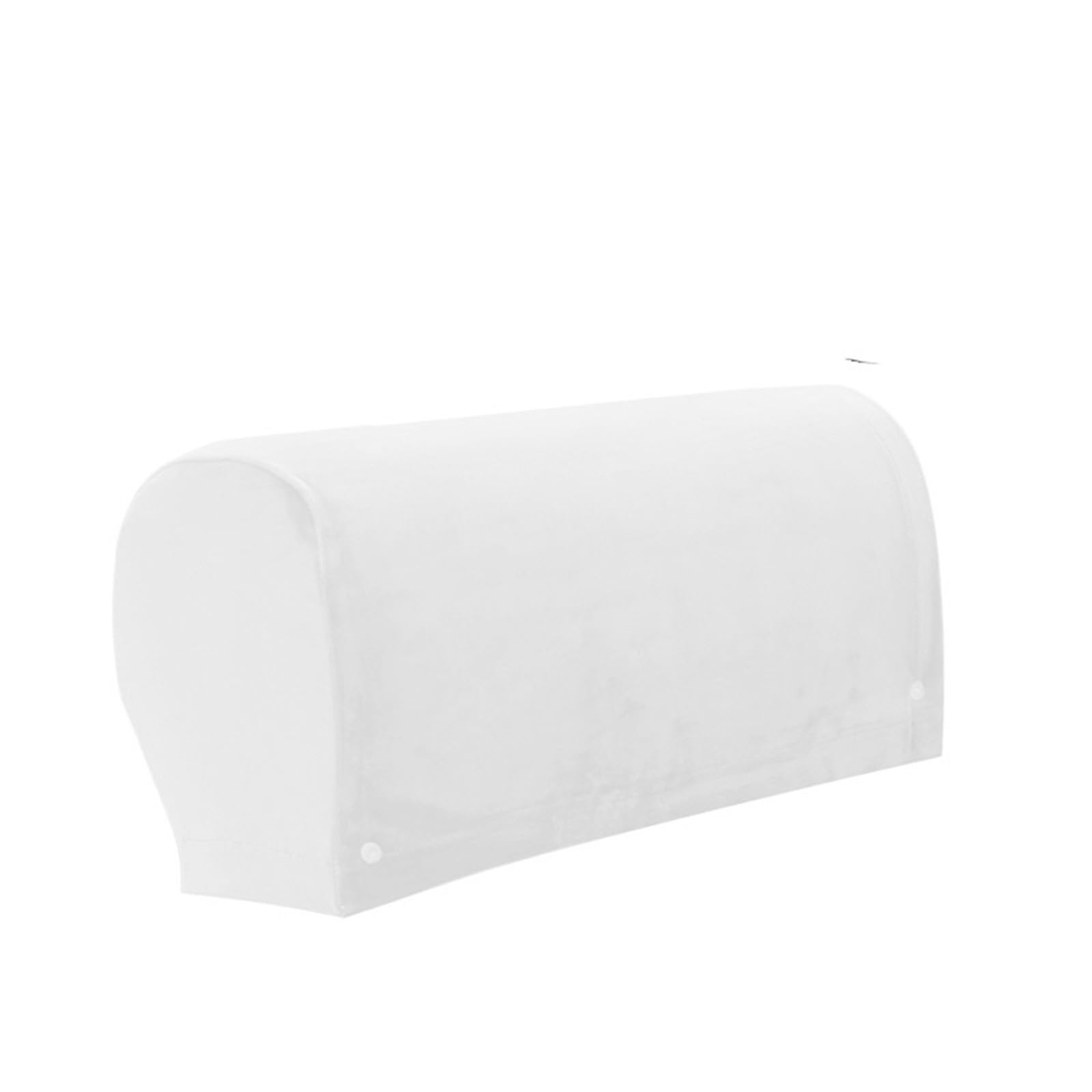 SFOIKVG Arm Covers 2pcs Elastic Armrest Cover Velvet Sofa Slipcover For Sofas for Sofa Chair(White)