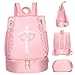 CNAFGBGG 1PC Dance Bag for Girls, Oxford Cloth Dance Backpack with Side Bags & Shoes Bin, Large Capacity Dance Bag with Adjustable Straps for Girls