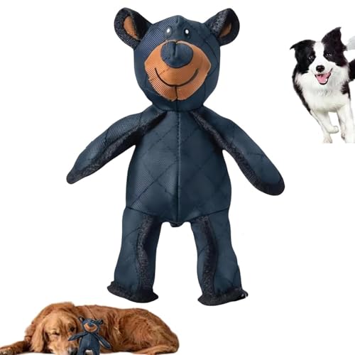 Indestructible Bear, Unbreaka-Bear, Unbreakable Bear Dog Toy, Dog Toys Aggressive, Chewers Indestructible Stuffed, Plush Dogs Squeaky Toys (1 Pcs)