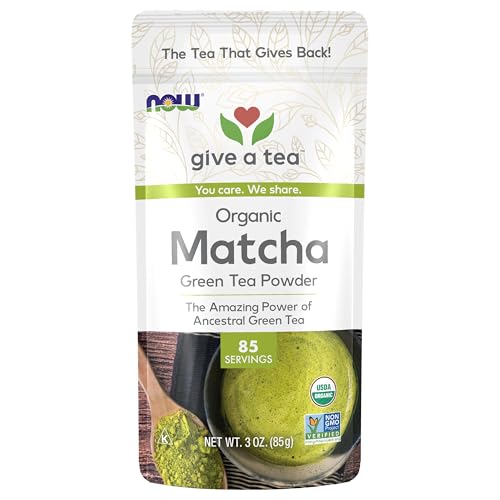 NOW Foods - Chá Real Matcha Orgânico Chá Verde Em Pó - 3 oz.