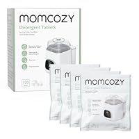 Momcozy Offizieller Flaschenreiniger-Waschblock, parfümfrei und babysicher, passend für Momcozy KleanPal Pro, 120 Tabletten
