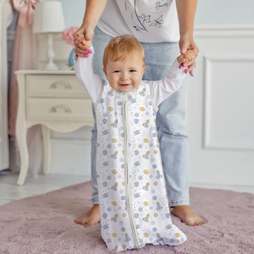 Mama Cheetah Baby Sleep Sack 0.5 TOG, Organic Cotton Baby Wearable Blanket with Two-Way Zipper - Image 4
