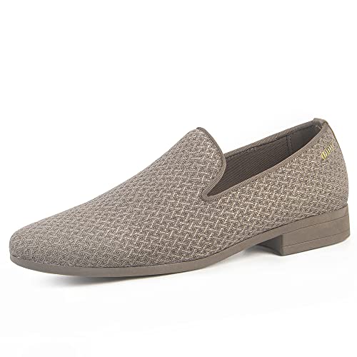 Image of ALLY UNION MAKE FORCE Mens Loafers Dress Slip on Party Wedding Penny Smoking Shoes