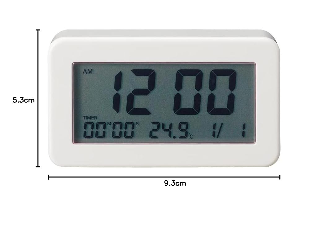 Amazon.co.jp: 無印良品 デジタルバスクロック 幅93×奥行26×高さ53mm