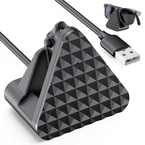 Cisain �[�d�h�b�N Ray-Ban Meta Smart Glasses Wayfarer/Skyler/Headliner�ɑΉ� �|�[�^�u���g���x���X�}�[�g�O���X�[�d�� �A�_�v�^�[�t�� �u���b�N