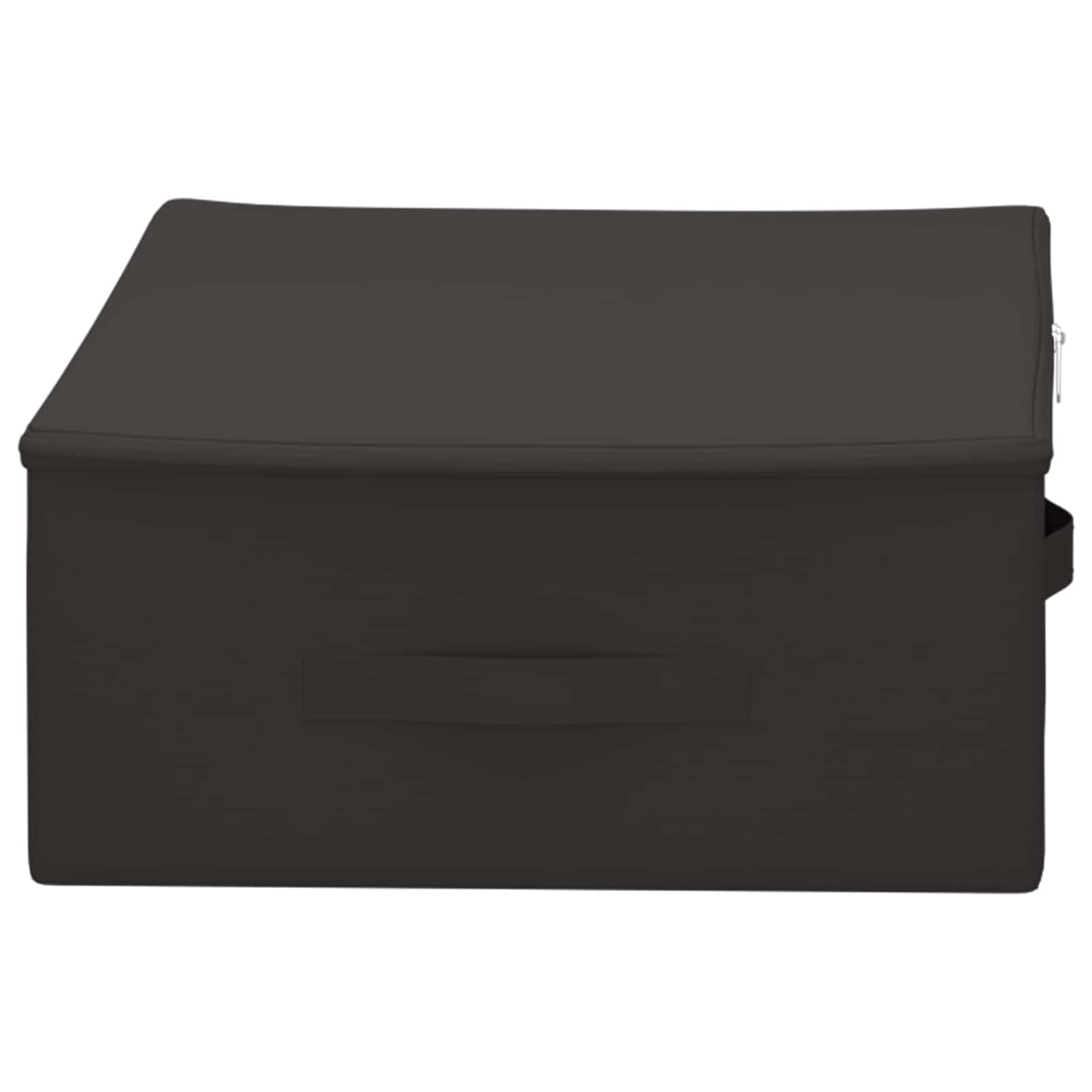 Gecheer Aufbewahrungsbox 6 pcs Anthrazit 70 x 40 x 18 cm Vliesstoff, Faltbare Stoffbox mit Deckel & Verstärkten Griffen Kleiderbox für Schrank Regal Kleidung42024590