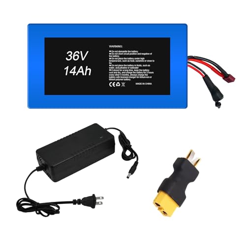 36V 14Ah Lithium-ion Ebike Battery with Battery Charger, Compatible with