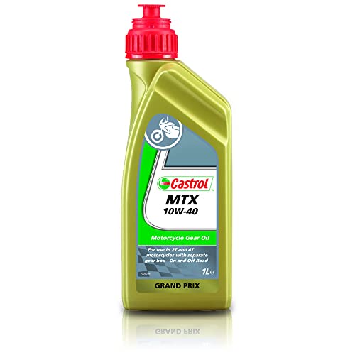 Castrol ACEITE LUBRICANTE MINERAL PARA MOTOCICLETAS MTX 10W-40, 1 LITRO