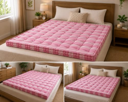 Image of Cotton Mattress Single Bed | Gadda Single Bed for Floor 72*48*6 inch | Breathable Materials