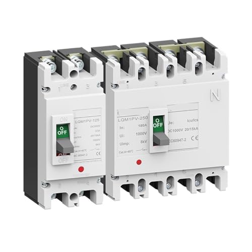 Disjoncteur photovoltaïque CC 160A boîtier moulé 2P 500V protection surcharge